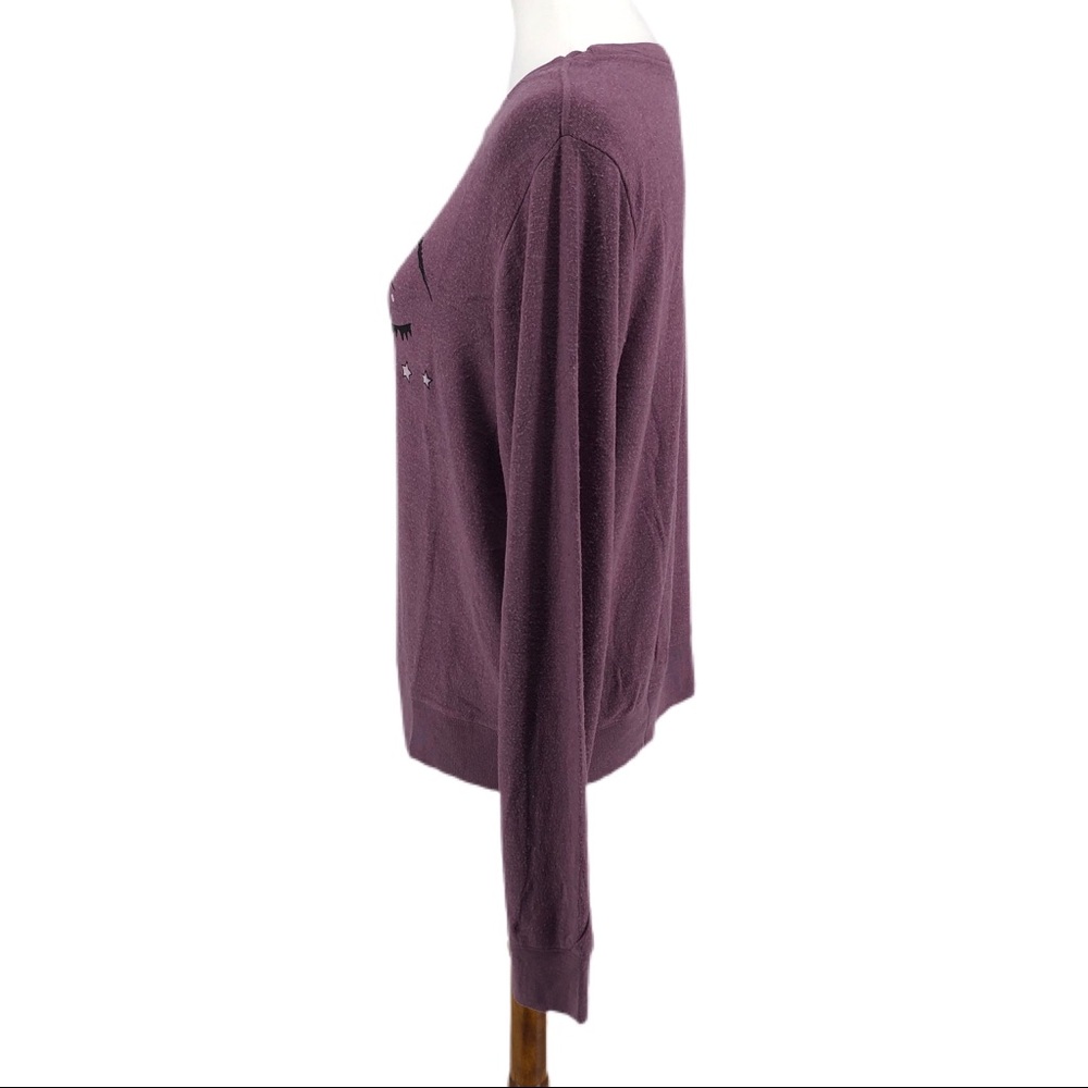 Wildfox Purple Grapeade Sleeping Beauty Baggy Beach Jumper Top - Picture 5 of 9